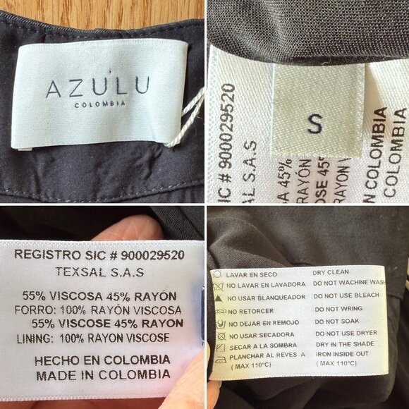 Azulu Brisa Shorts Size Small Black Coffee Bean Print NWT Luxury Resortwear - Picture 5 of 11